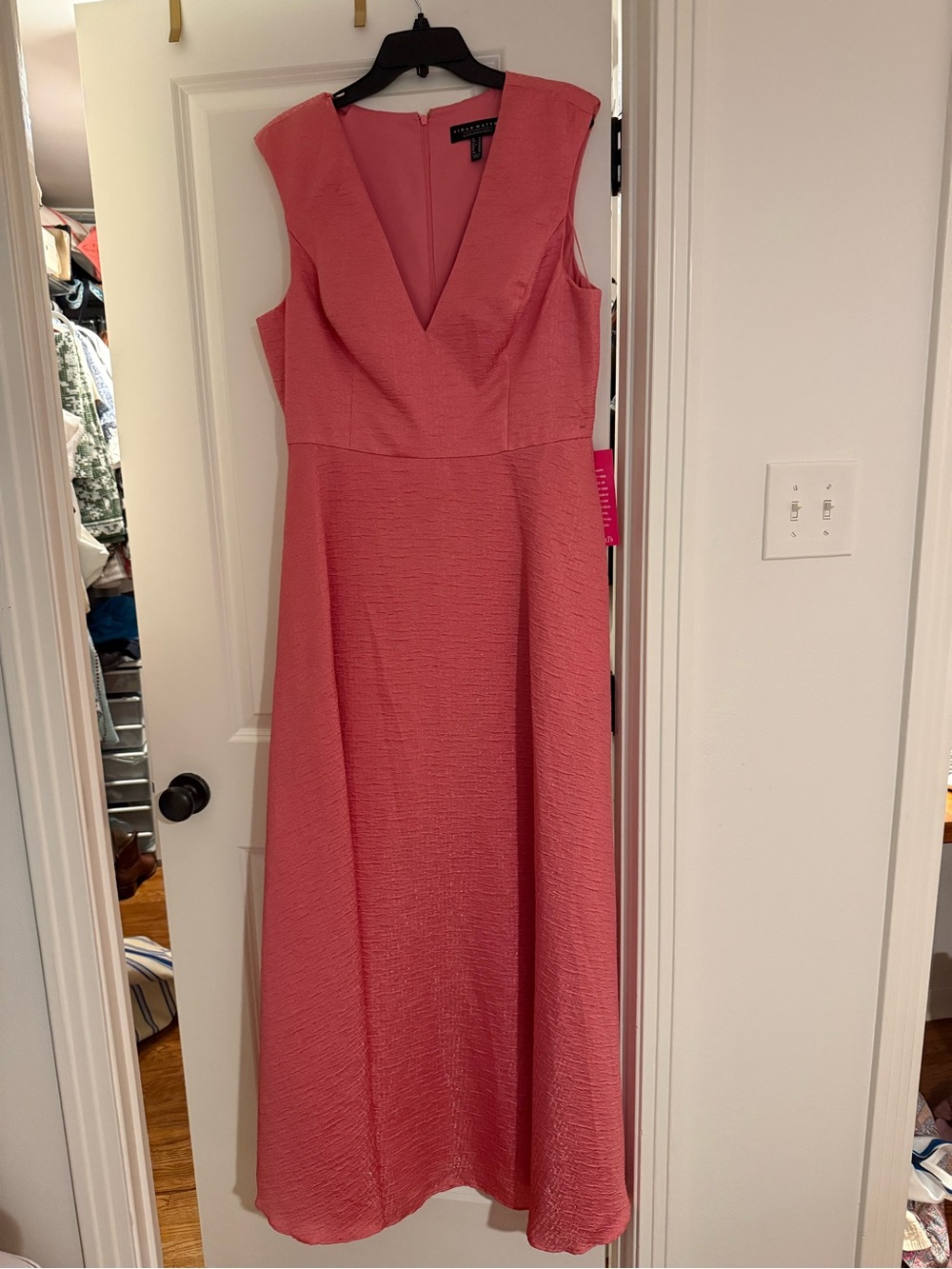 Aidan Mattox Jacquard Ballgown in Rose Pink NWT Size 16
